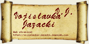 Vojislavka Jazački vizit kartica